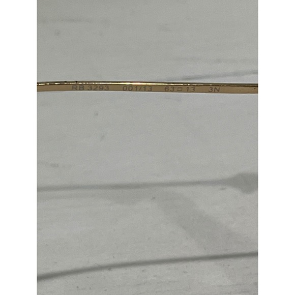 Ray Ban RB3293 001/13‎ Aviator Sunglasses Brown Gradient Lenses Gold Frame - Picture 5 of 8